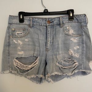 American Eagle Distressed Denim Shorts